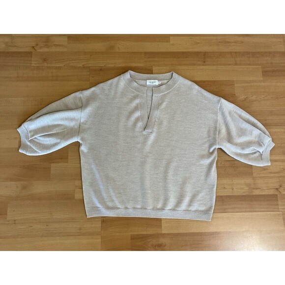 THE RESET R Label Pale Pink Pullover Short Sleeve Wool Sweater -Size XS - Picture 8 of 14